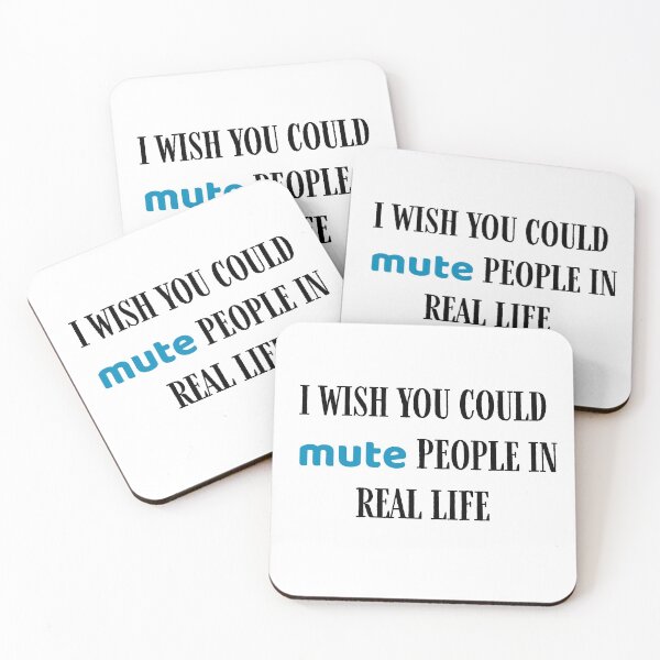 Item preview, i wish you could mute people in real life designed and sold by BoomerStyle.