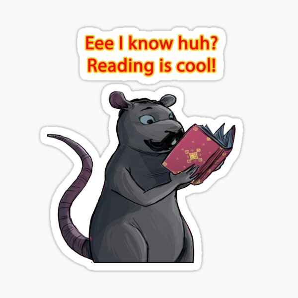 Eee I know huh? Reading is cool! Sticker