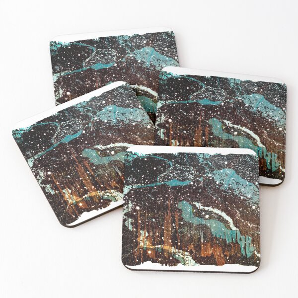 Item preview, Snowing On the City Near the Mountain  designed and sold by heatherfriedman.