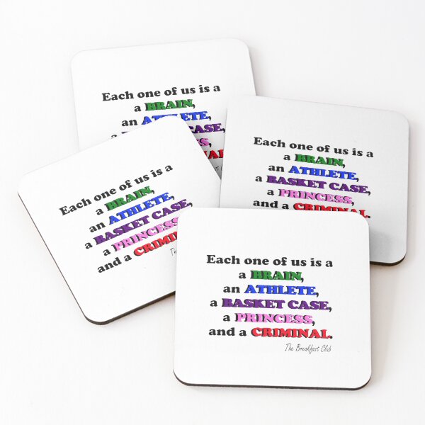 Item preview, Breakfast Club quote designed and sold by PandaLoyal.
