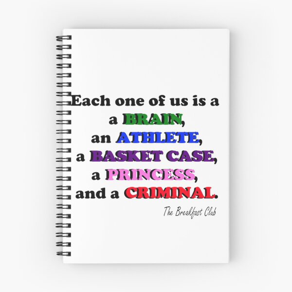 Item preview, Breakfast Club quote designed and sold by PandaLoyal.