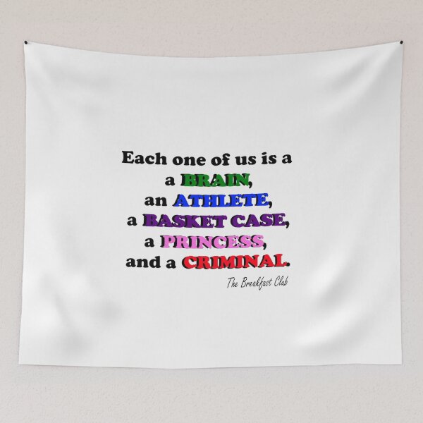 Item preview, Breakfast Club quote designed and sold by PandaLoyal.