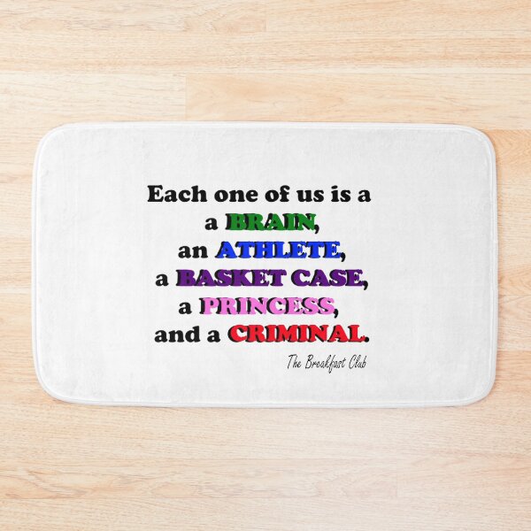 Item preview, Breakfast Club quote designed and sold by PandaLoyal.