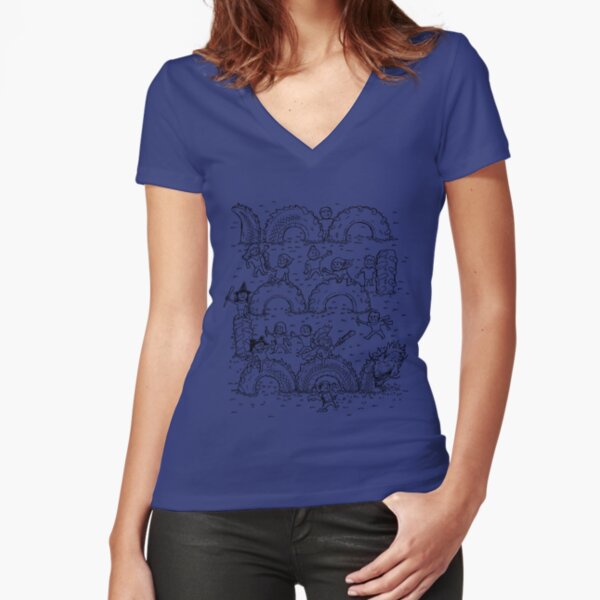 Fitted V-Neck T-Shirt