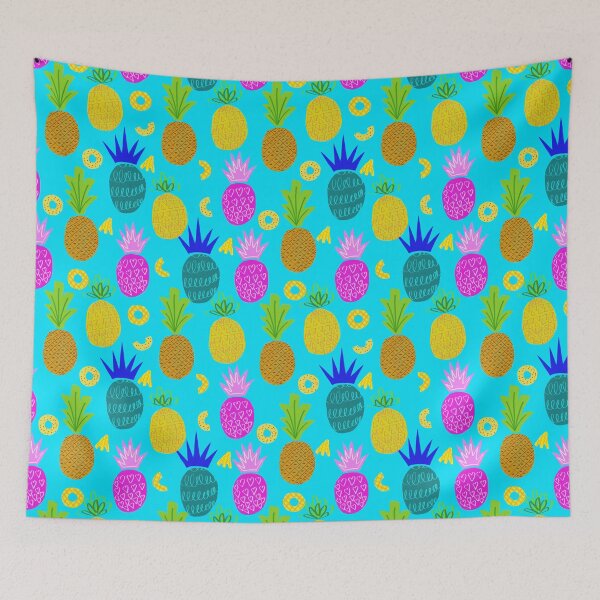 Item preview, Pineapple pattern fruit pattern designed and sold by KeytonDesign.