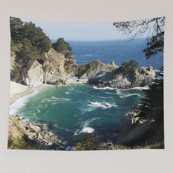 Item preview, McWay-Julian Falls at Big Sur California - Beach Ocean Waterfall designed and sold by Jungleful33.