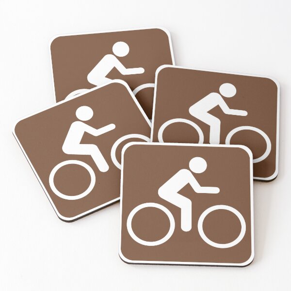 Item preview, bicycling road sign designed and sold by foto-rik.