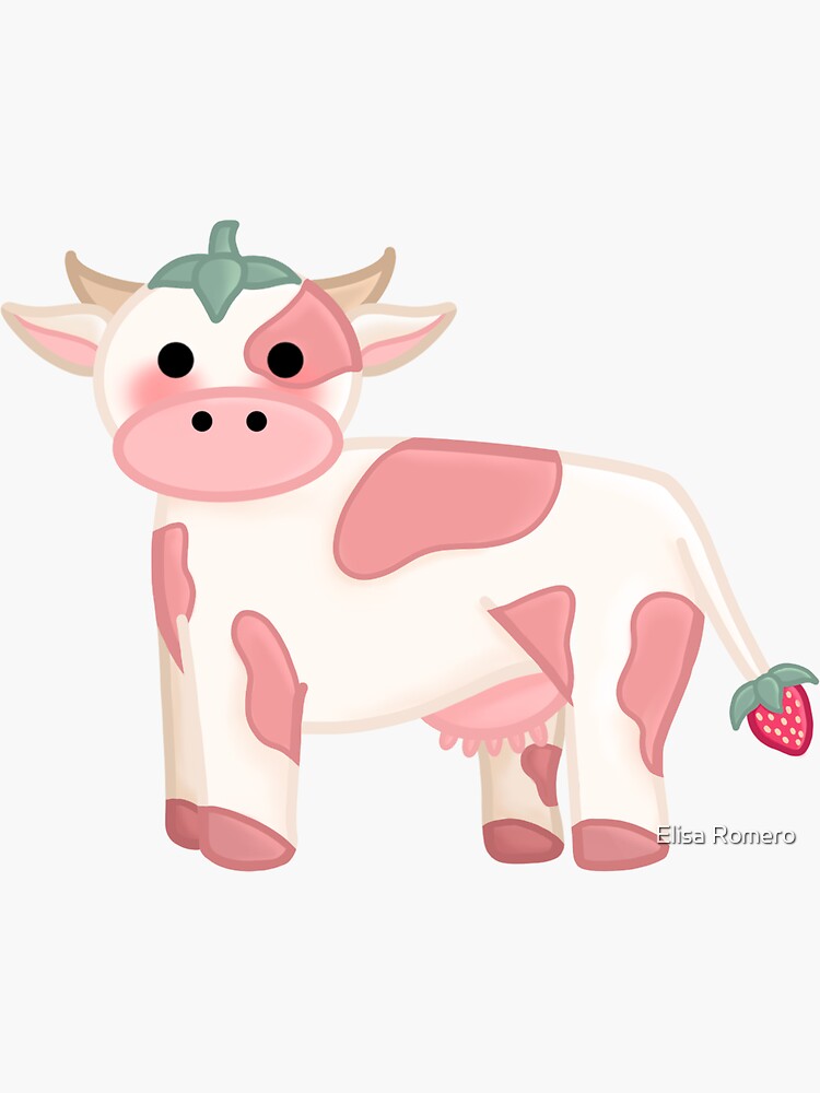 Strawberry Cow Pack Art Board Print for Sale by ameliiagrace