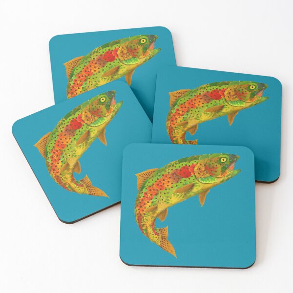 Item preview, Aspen Leaf Rainbow Trout 5 designed and sold by GobaFineArts.