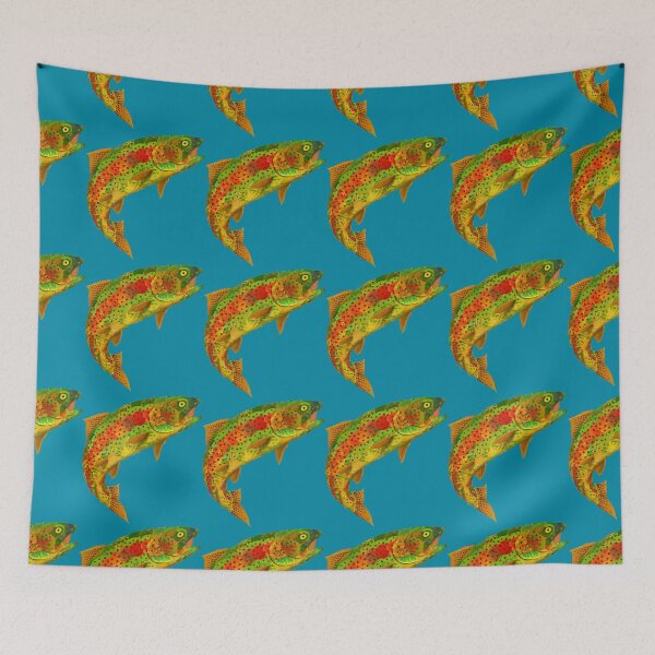 Item preview, Aspen Leaf Rainbow Trout 5 designed and sold by GobaFineArts.