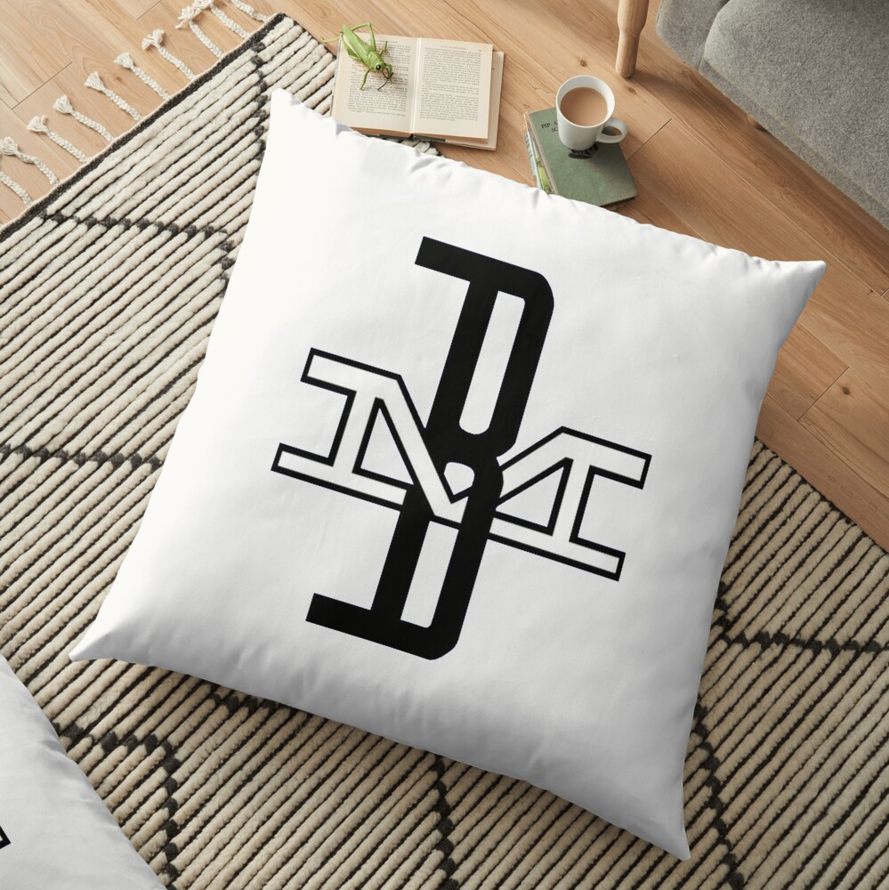 Vintage Boston and Maine Railroad Floor Pillow