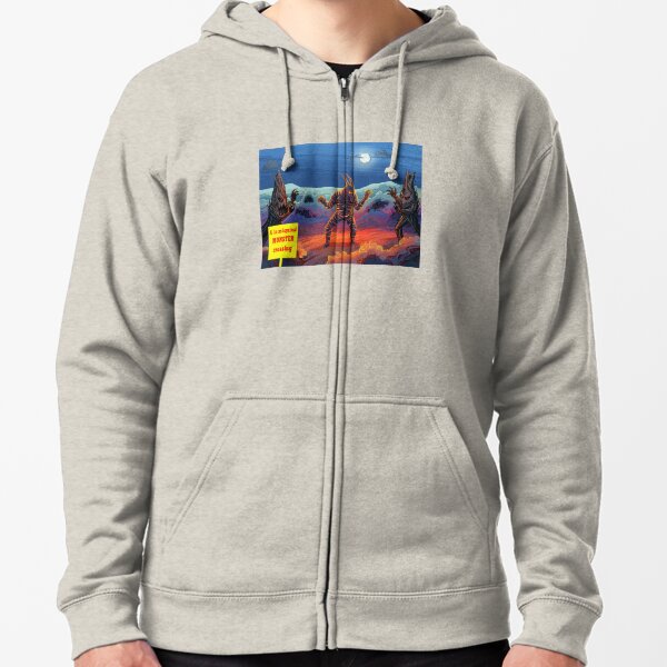 A la máquina! MONSTER crossing Zipped Hoodie