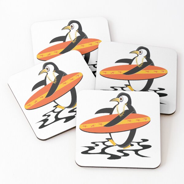 Item preview, Big splash surfing penguin designed and sold by KlotzNook.