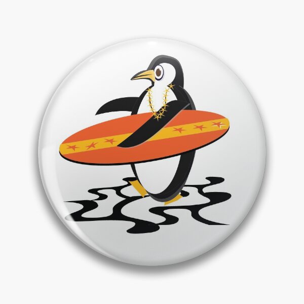 Item preview, Big splash surfing penguin designed and sold by KlotzNook.