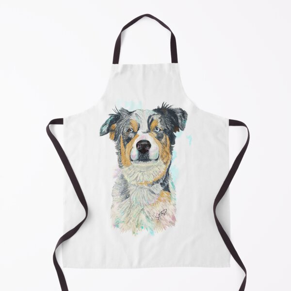 Item preview, Swinney the Australian Shepherd Splash Watercolor designed and sold by slaterza.
