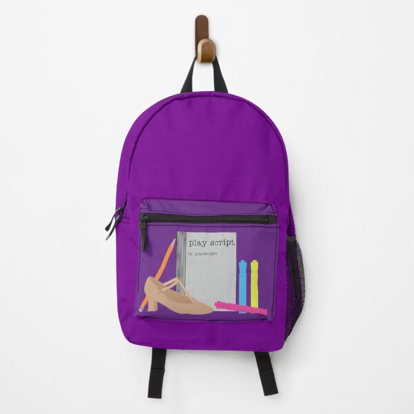 Item preview, theatre rehearsal essentials bright purple background designed and sold by Ella's  Doodles And Designs.