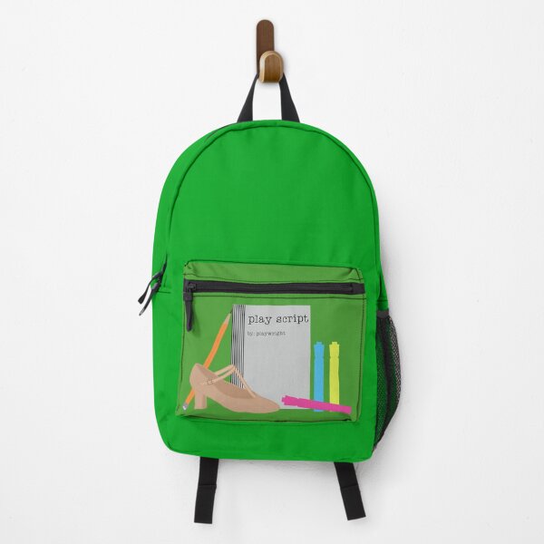 Item preview, theatre rehearsal essentials bright green background designed and sold by Ella's  Doodles And Designs.