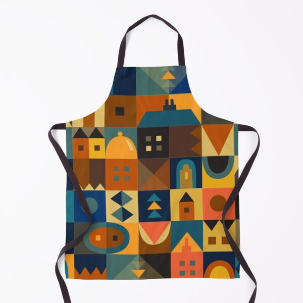 Item preview, Retro Houses Geometric Pattern Designs designed and sold by Memituss.