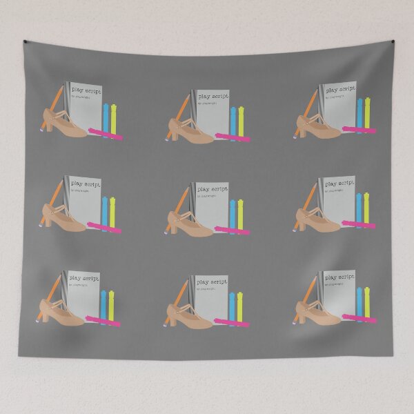 Item preview, rehearsal essentials grey background designed and sold by Ella's  Doodles And Designs.