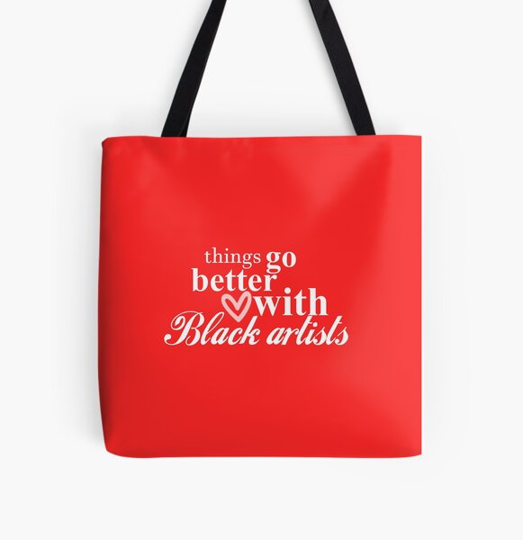 Black Artist Space Coke Logo All Over Print Tote Bag