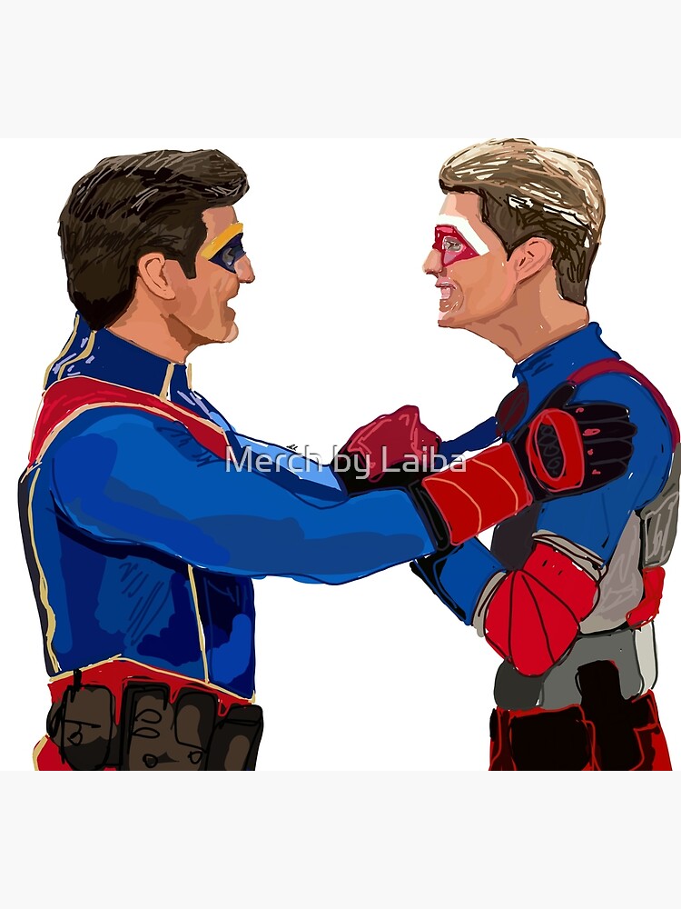 "Captain Man and Kid Danger" Socks by Laibashaikh Redbubble "Captain Man and Kid Danger" Socks by Laibashaikh Redbubble