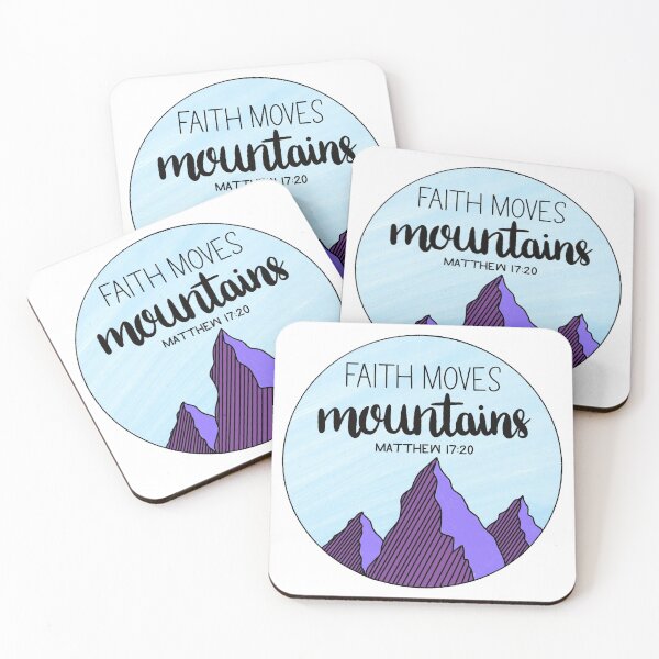 Item preview, Faith Moves Mountains (Matthew 17:20) designed and sold by artbyrandaa.