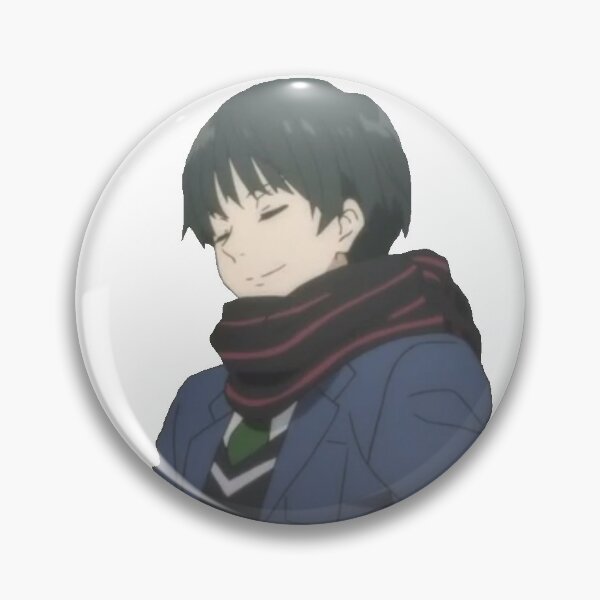 Artikelvorschau, Hiroomi Smug Smile Sticker (mit Hand aus) entworfen und verkauft von Moonsun3.