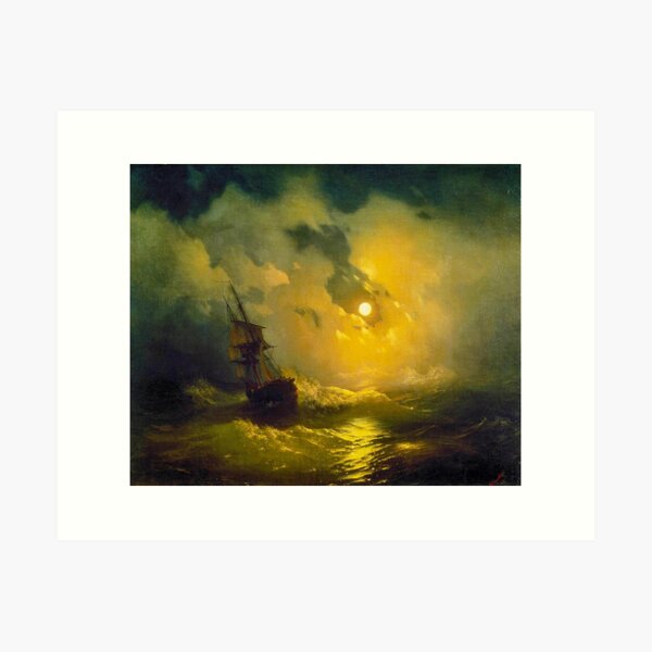 Item preview, Stormy Sea at Night. Ivan Aivazovsky  designed and sold by George Arakelov.