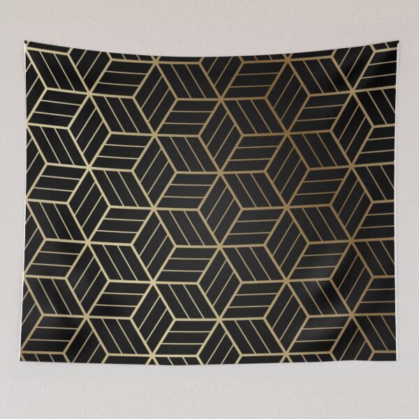 Item preview, Black Gold Geometric Pattern Designs designed and sold by Memituss.