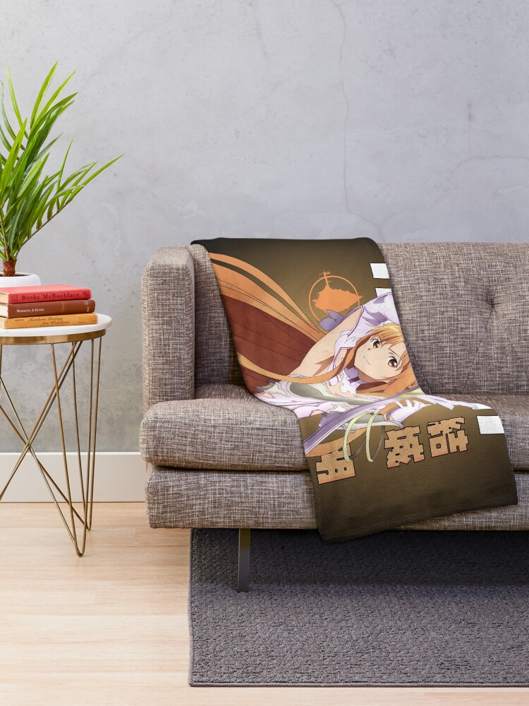 "Sword Art Online Asuna" Throw Blanket by SeanKnows Redbubble