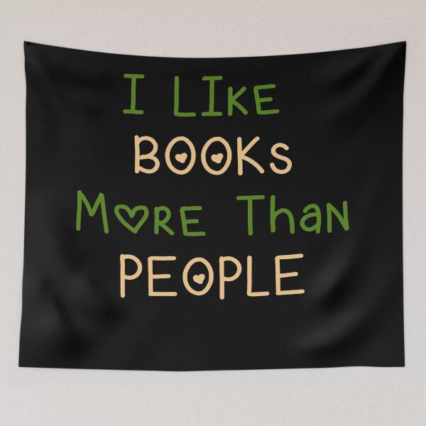 Item preview, I LIke BOOK More Than PEOPLE designed and sold by MillanMarketing.
