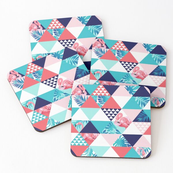 Item preview, Cute Pink Flamingo Geometric Pattern Designs designed and sold by Memituss.