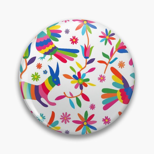Item preview, otomi, mexican art, mexican craft, mexican folk, otomi texture, mexican pattern, flowers, birds, animals designed and sold by Terevela.