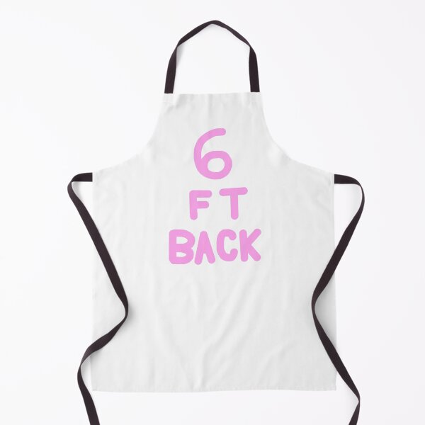 Item preview, 6 Feet Back Pink on White designed and sold by Rocket-To-Pluto.