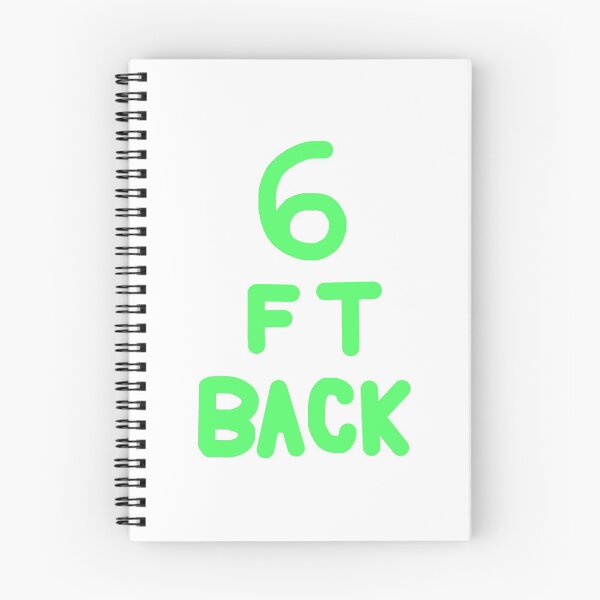 Item preview, 6 Feet Back in Green on White designed and sold by Rocket-To-Pluto.