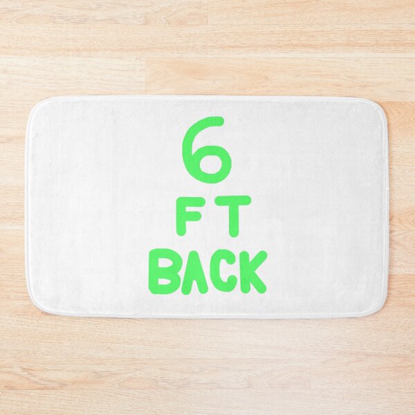 Item preview, 6 Feet Back in Green on White designed and sold by Rocket-To-Pluto.