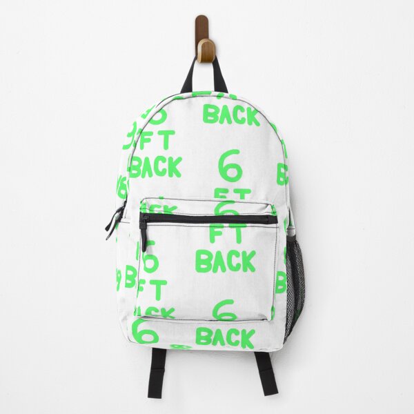 Item preview, 6 Feet Back in Green on White designed and sold by Rocket-To-Pluto.