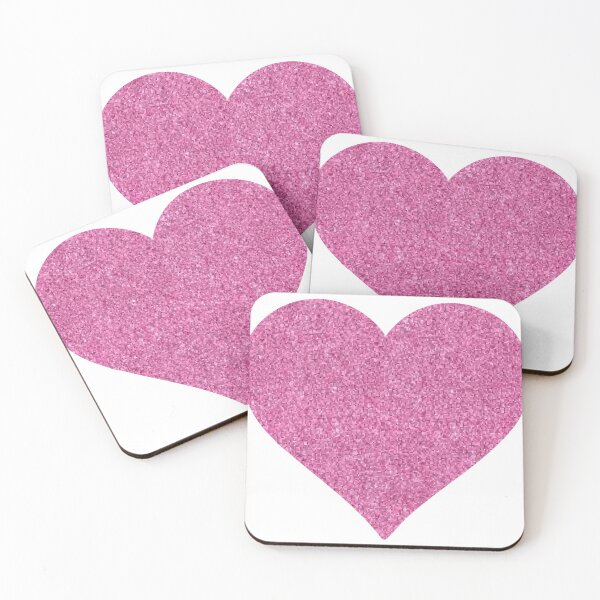 Item preview, Pink glitter heart sticker  designed and sold by cydneysstickers.