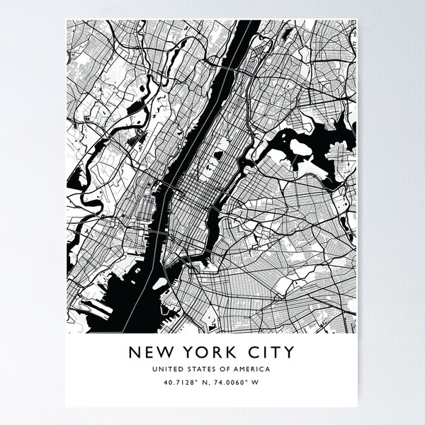 Item preview, Map of New York City designed and sold by Amalfi-Apparel.
