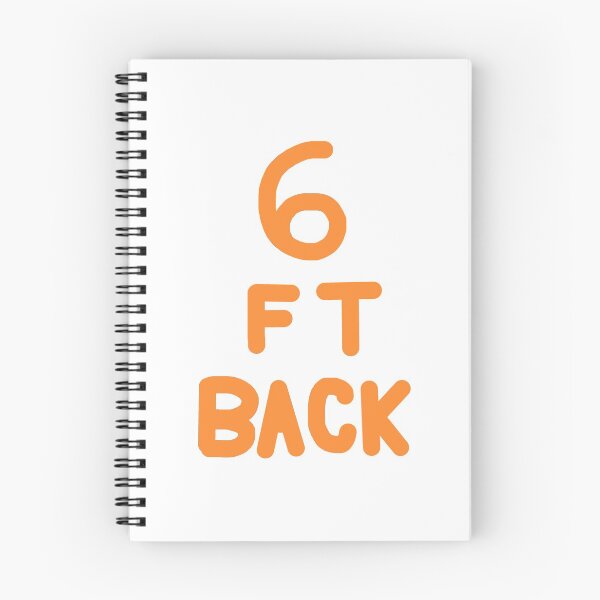 Item preview, 6 Feet Back in Orange on White designed and sold by Rocket-To-Pluto.