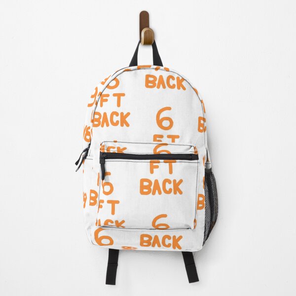 Item preview, 6 Feet Back in Orange on White designed and sold by Rocket-To-Pluto.