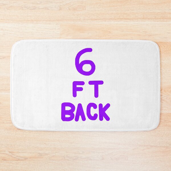 Item preview, 6 Feet Back in Purple on White designed and sold by Rocket-To-Pluto.
