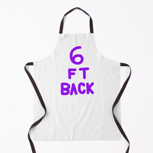 Item preview, 6 Feet Back in Purple on White designed and sold by Rocket-To-Pluto.