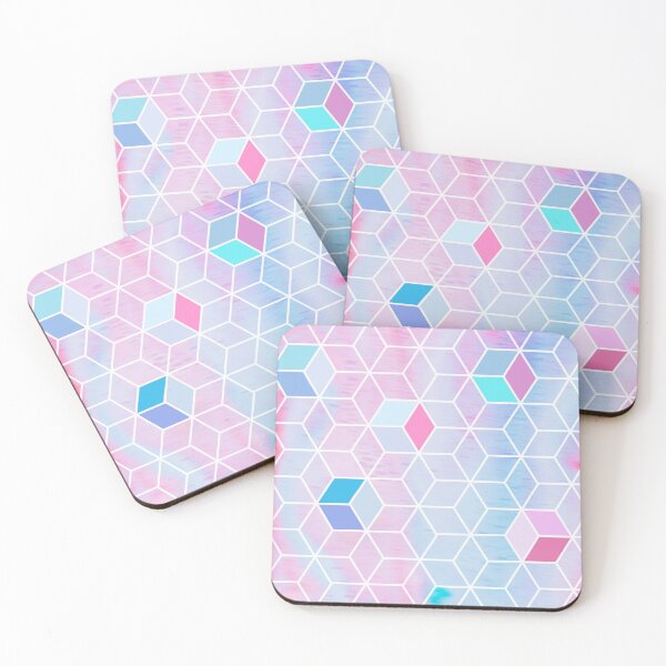 Item preview, Geometrical pastels designed and sold by Rogue-Bear-Art.