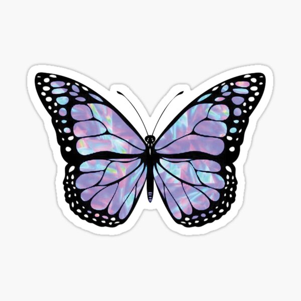 Holographic Butterflies Sticker #1