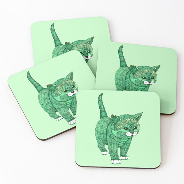 Item preview, Green Kitten designed and sold by MagicMama.