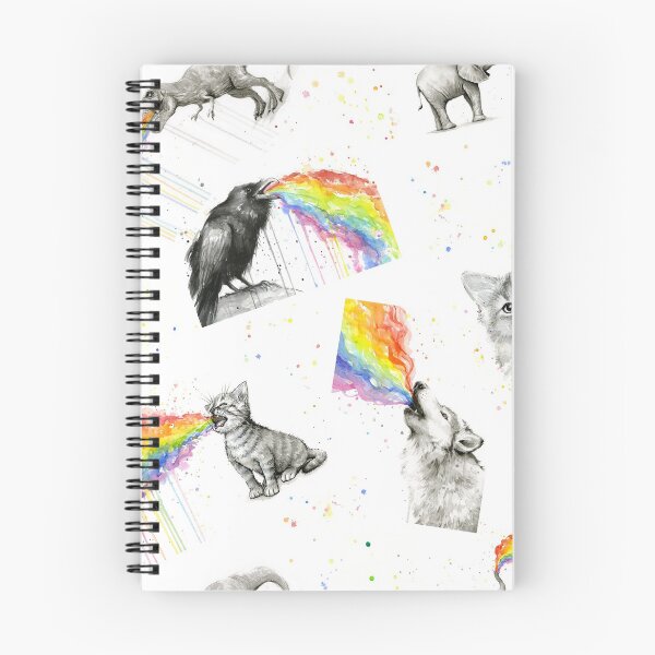 Item preview, Rainbow Puke Animals Pattern designed and sold by Olga Shvartsur.