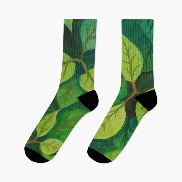 Item preview, Green leaves watercolor designed and sold by StarlightTales.