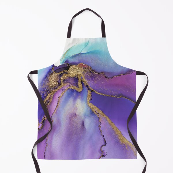 Item preview, Golf Leafed Iris Abstract Ink designed and sold by Olga Shvartsur.
