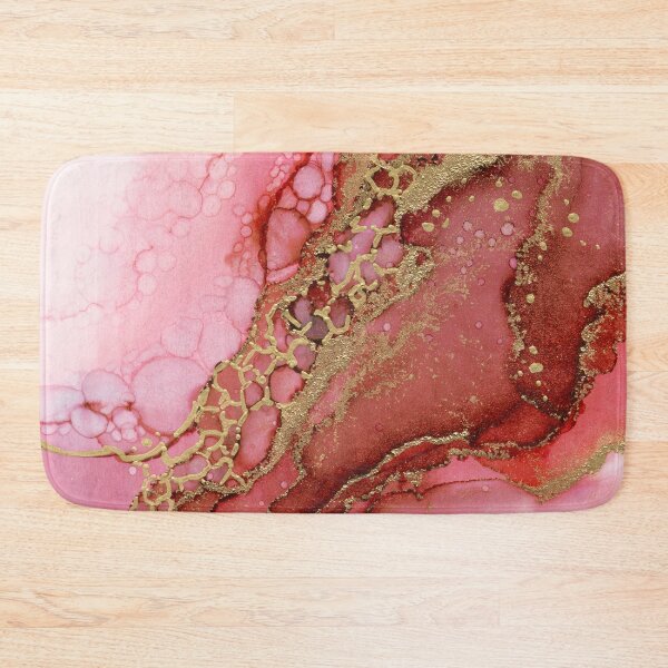 Item preview, Red Gold Dragon Scales Abstract Ink Part 2 designed and sold by Olga Shvartsur.